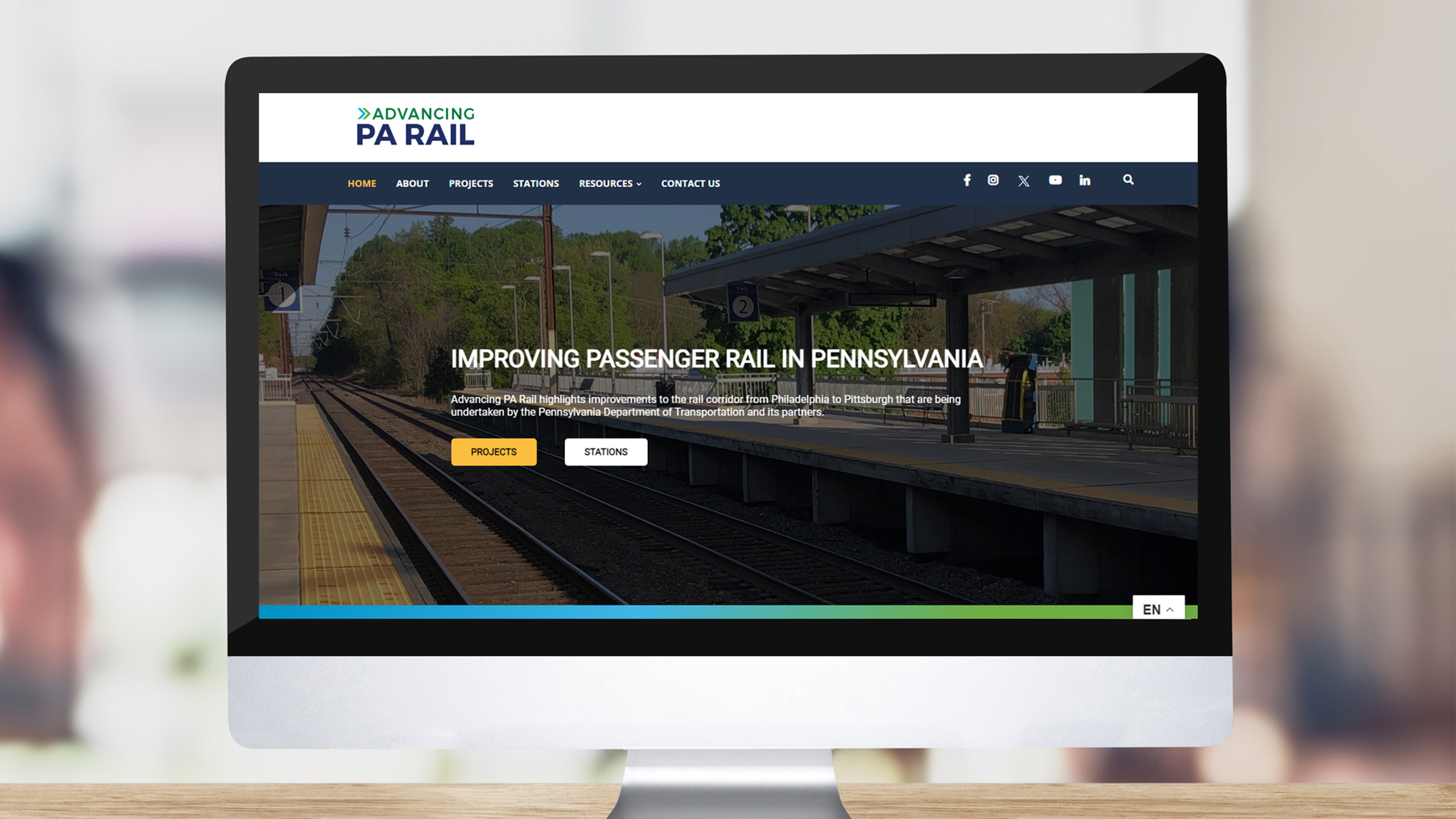 Advancing PA Rail Website Design